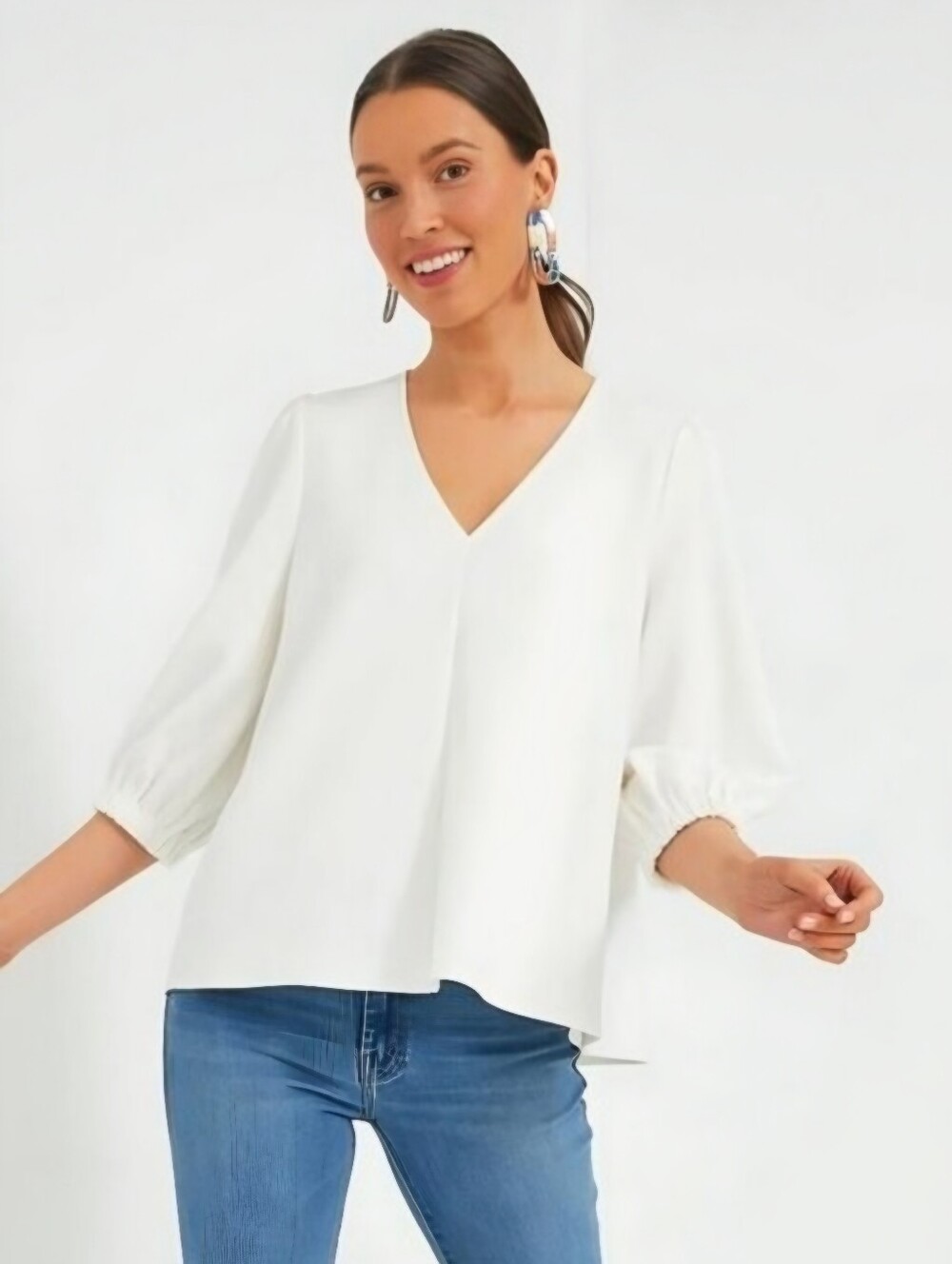 Tuckernuck Pomander Place Thick White Hollis Top, S